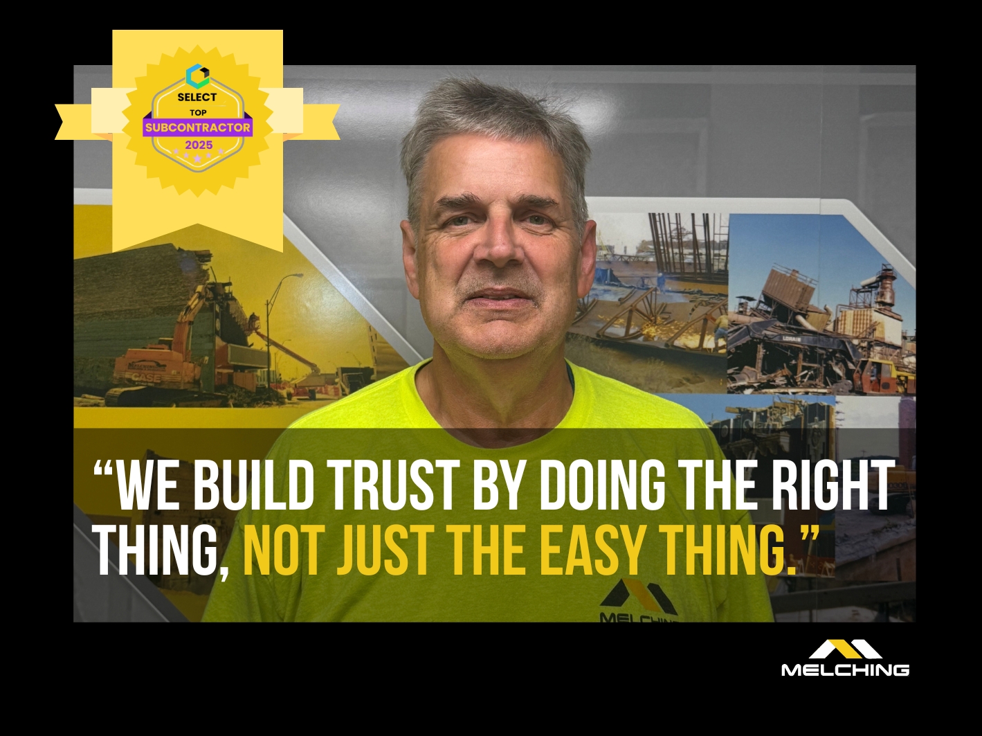 Don Malusi, Melching Project Manager and Safety Officer