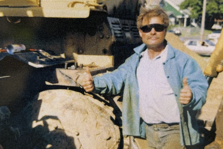 Doug Melching on a job site in the early 1990’s.